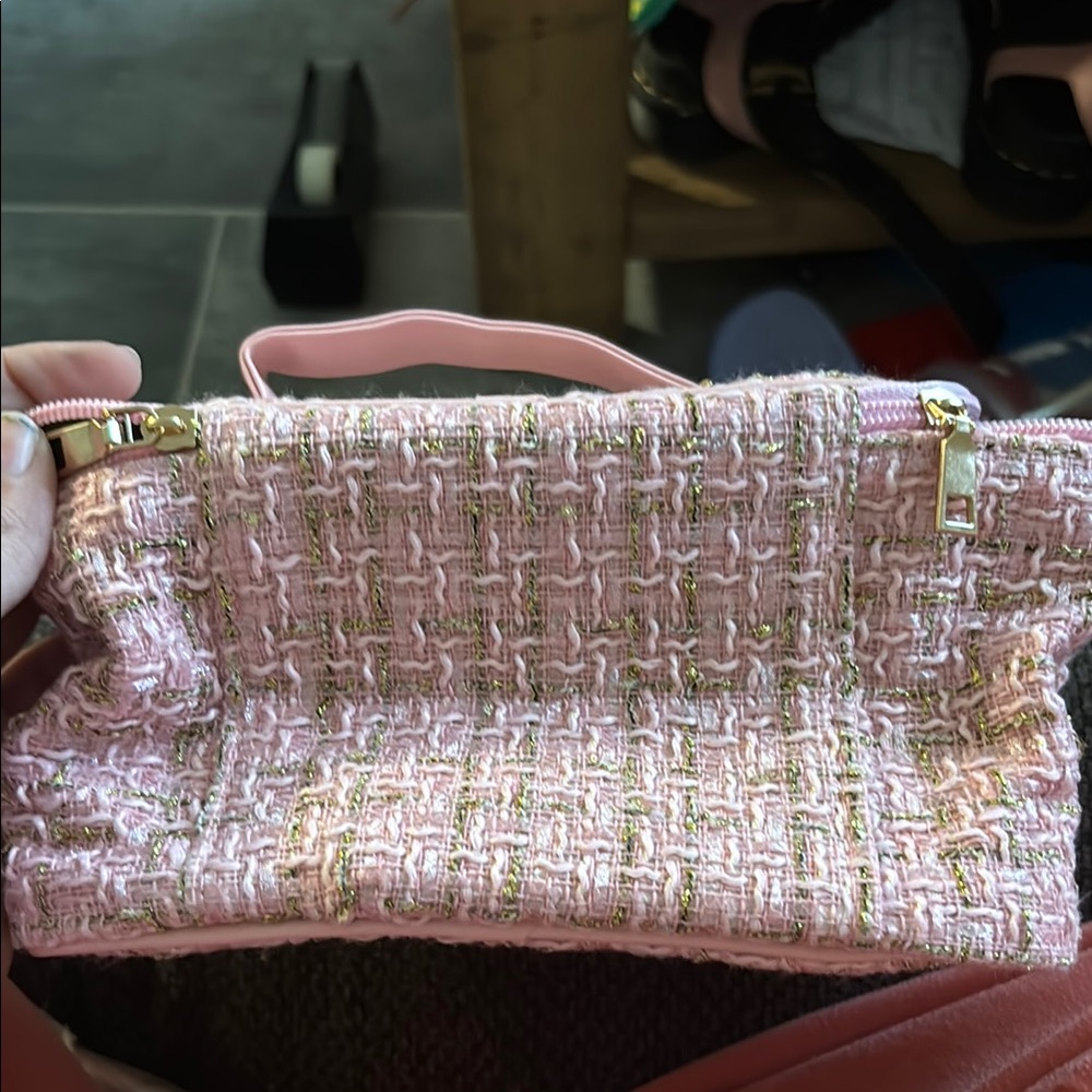 Pink Tweed Women's Bag